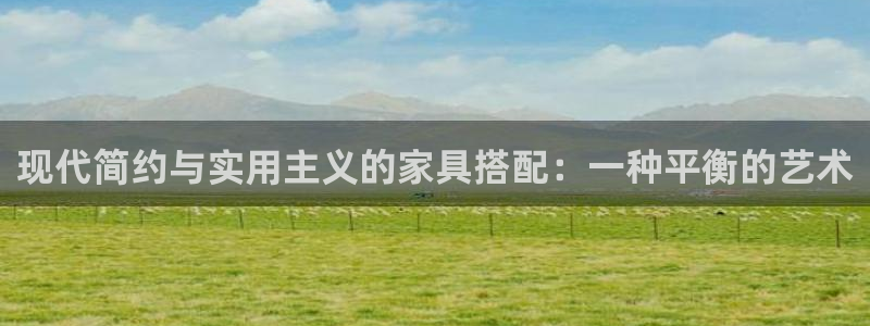 龙八国际娱乐app：现代简约与实用主义的家具搭配：一种平衡的